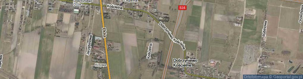 Zdjęcie satelitarne Kościelna ul.